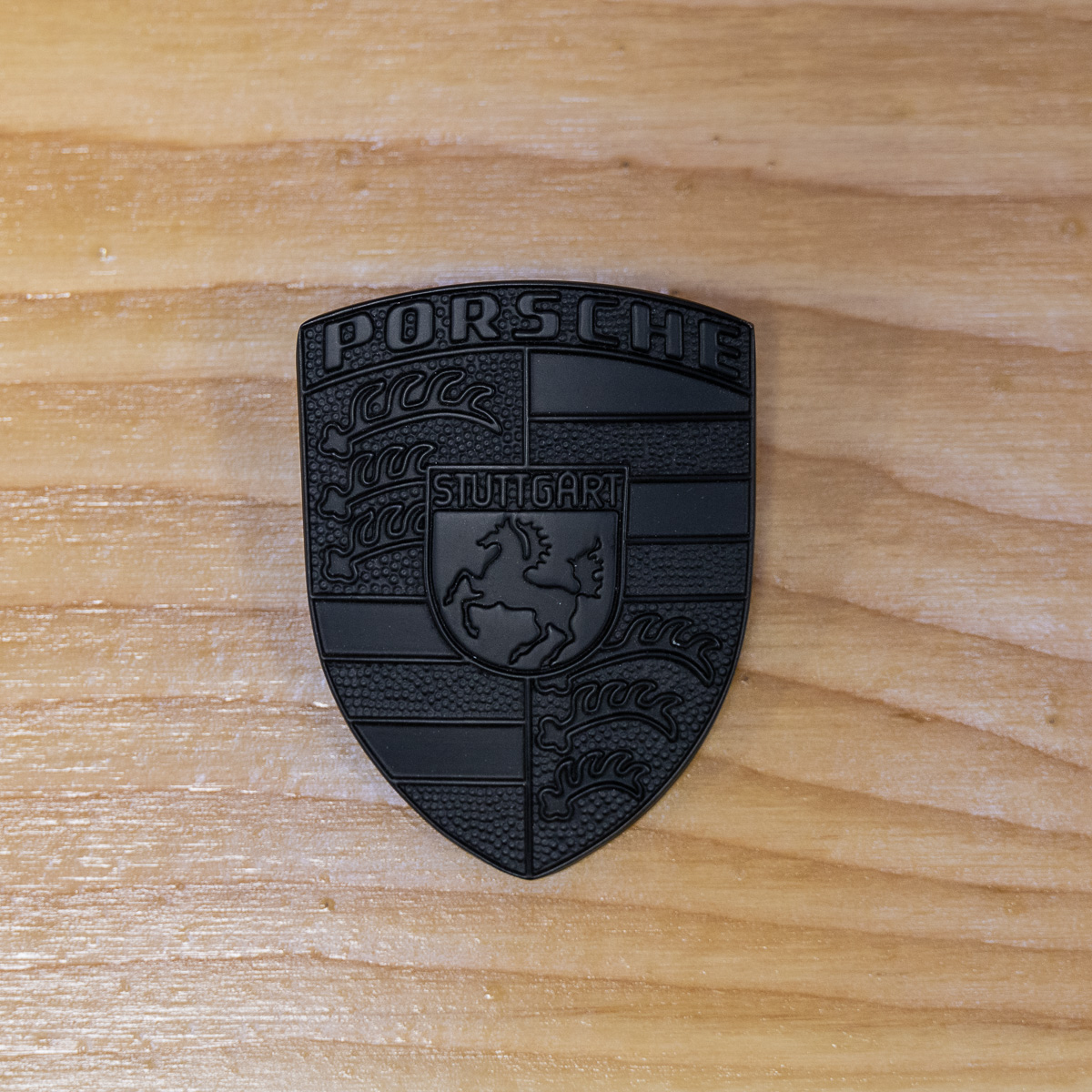 Porsche hood crest emblem