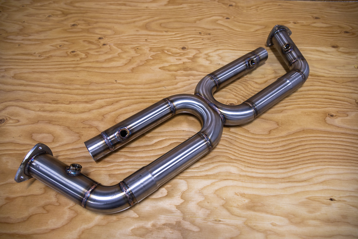 Porsche x-pipe without cats 996/997 stainless